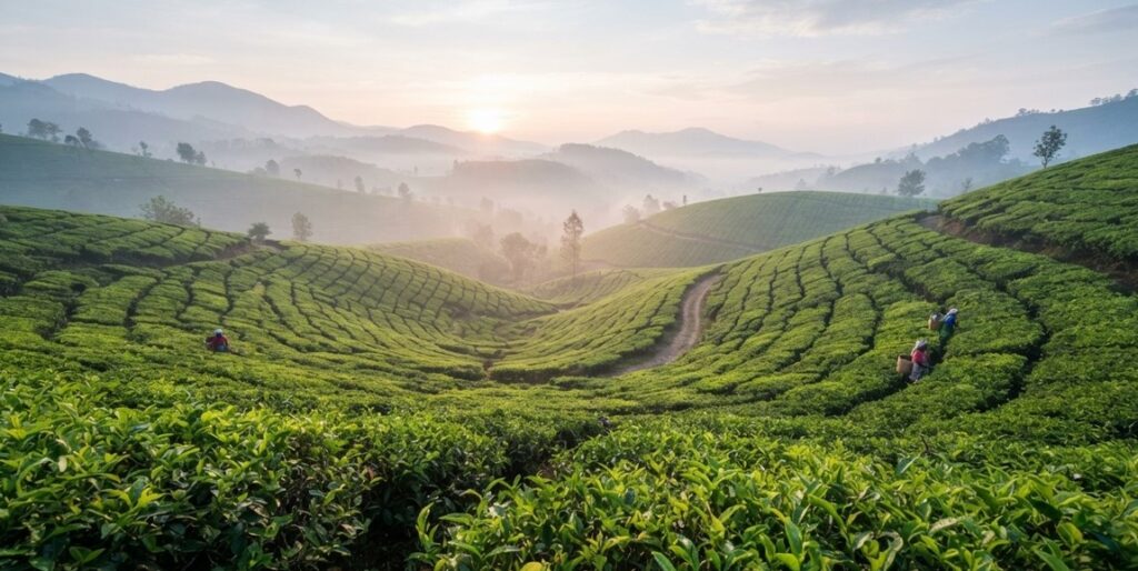 Nuwara Eliya tea estate